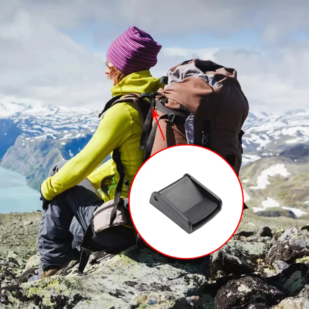10pcs Cam Buckle Plastic Toggle Clip Belt Buckles Outdoor Camp Backpack Bags Strap Webbing 16mm 20mm 25mm 32mm 38mm 50mm 50.5mm