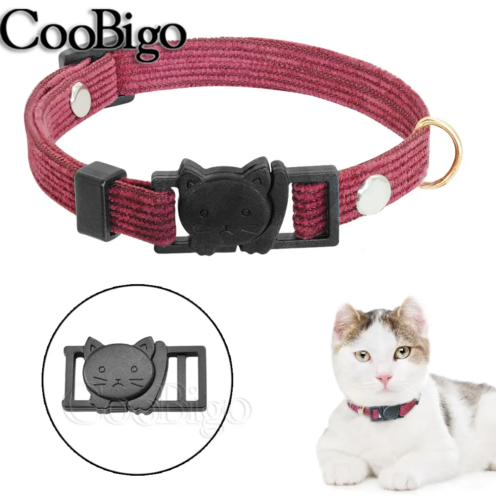 Cat Head Plastic Safety Breakaway Side Release Bracelet Buckle Clips Outdoor Backpack Webbing Paracord Pet Collar Colorful 12pcs