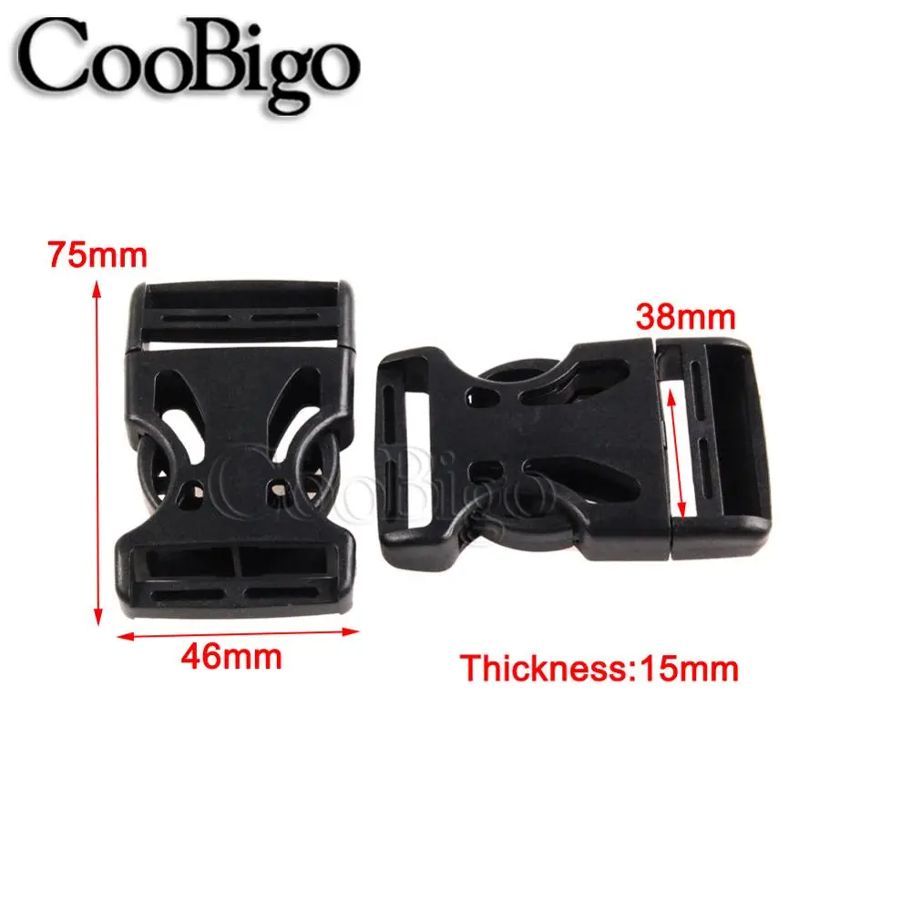 Side Release Buckle Plastic Adjustable Webbing Buckles Belt Paracord Bracelet Dog Collar Outdoor Backpack Strap DIY Accessories