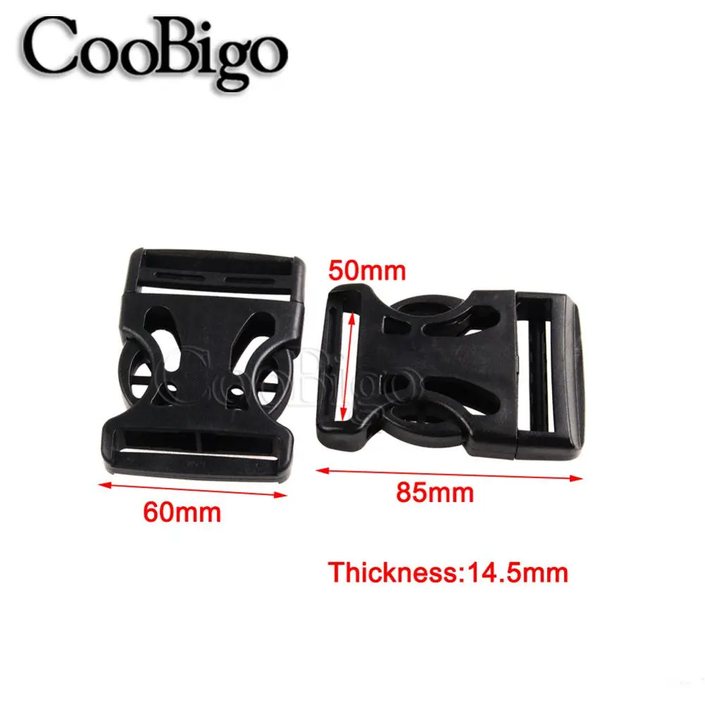 Side Release Buckle Plastic Adjustable Webbing Buckles Belt Paracord Bracelet Dog Collar Outdoor Backpack Strap DIY Accessories