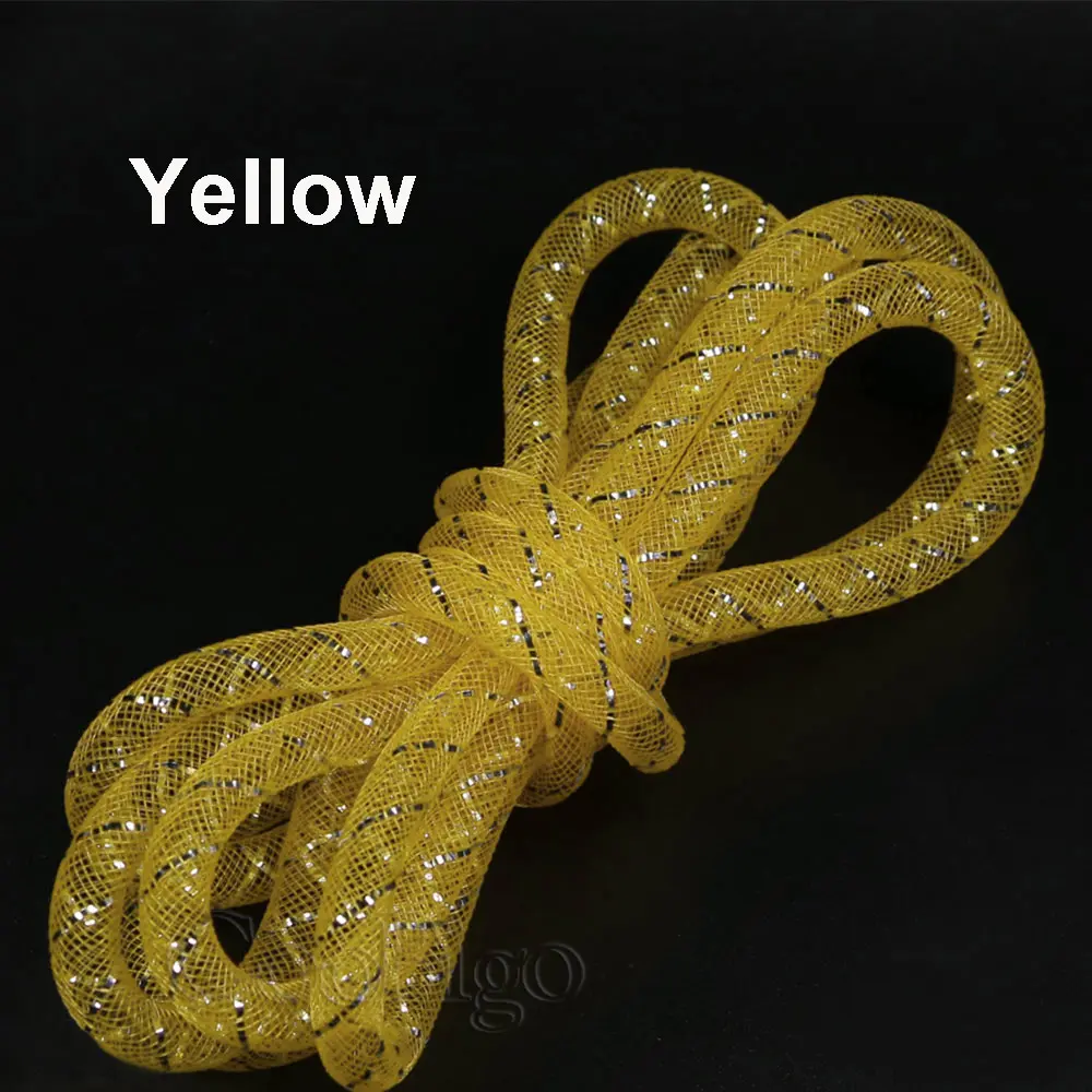 10Yards Soft Mesh Tube Tinsel Mylar Tubular Fly Tying Fishing Body Decoration DIY Craft Supplies 8mm 16 Colors