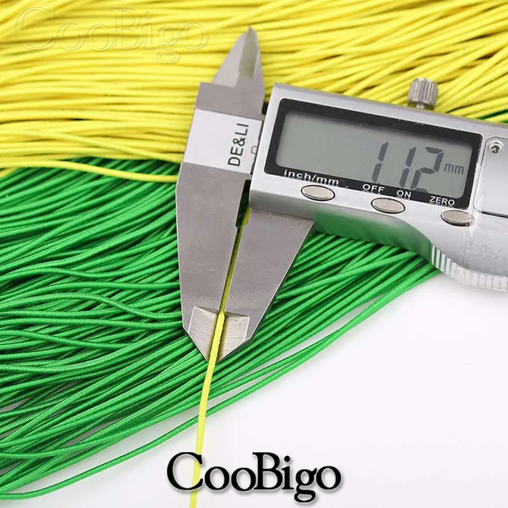1mm Round Elastic Cord Rubber Band Bungee Rope Flexible String for Outdoor Cordon Shoelace Sport Garment Accessories 10Meters