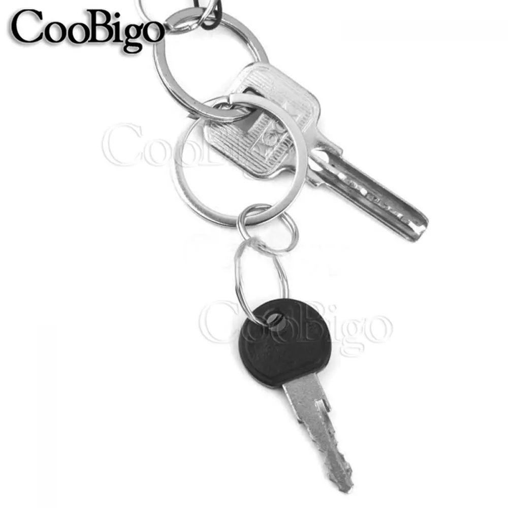 10Pcs Metal O Rings Keyring Keychain Split Ring Keyfob Key Holder for Jewelry Making Leather Bag DIY Accessories 10mm ~ 28mm