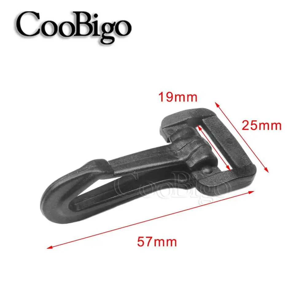 5pcs Rotary Snap Hooks Swivel Clasps Webbing Buckles Outdoor Backpack Strap Sport Luggage Bag Plastic 20mm 25mm 32mm 38mm 50mm