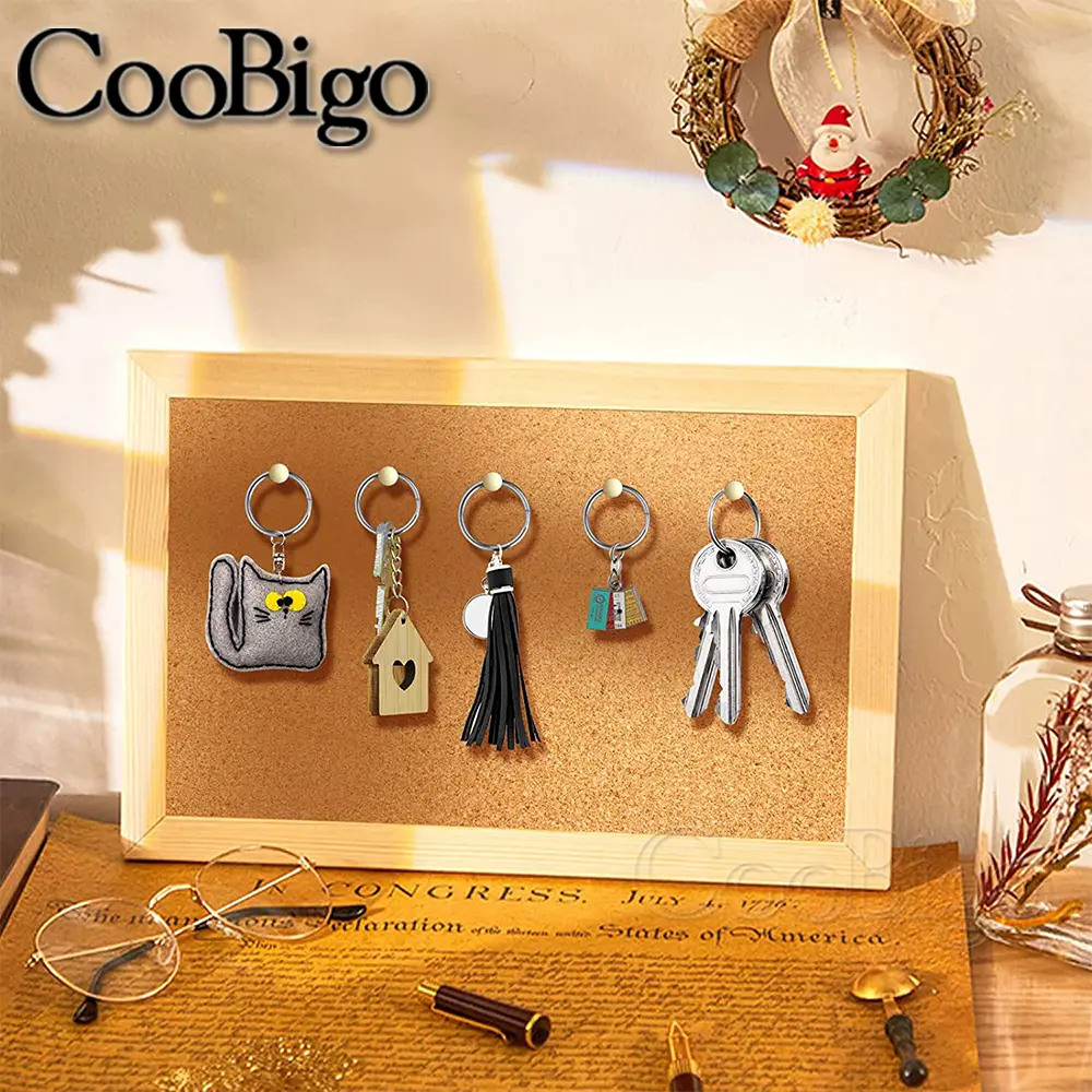 10Pcs Metal O Rings Keyring Keychain Split Ring Keyfob Key Holder for Jewelry Making Leather Bag DIY Accessories 10mm ~ 28mm