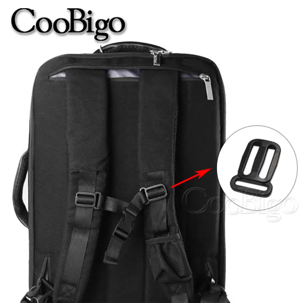 10pcs Plastic Slider Tri-Glide Buckles Adjustable Dog Collar Harness Outdoor Backpack Webbing Straps Bag Belt DIY Accessories