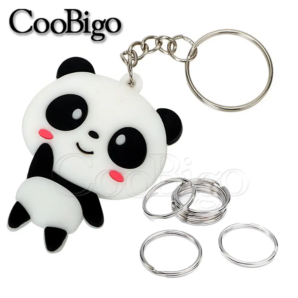 10 Pcs Metal O Rings Keyring Keychain Split Ring Keyfob Key Holder for Jewelry Making Leather Bag DIY Accessories 30mm ~ 57mm