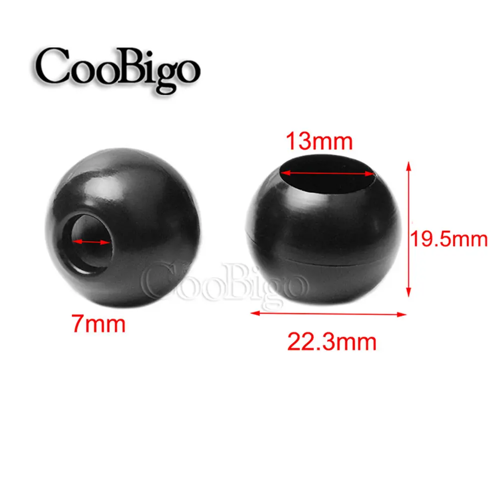 Bungee Ball Cord Ends Plastic Outdoor Paracord Bracelet Elastic Rope Beads Travel Hiking Tent Accessories Tarp Tie Camping 10pcs