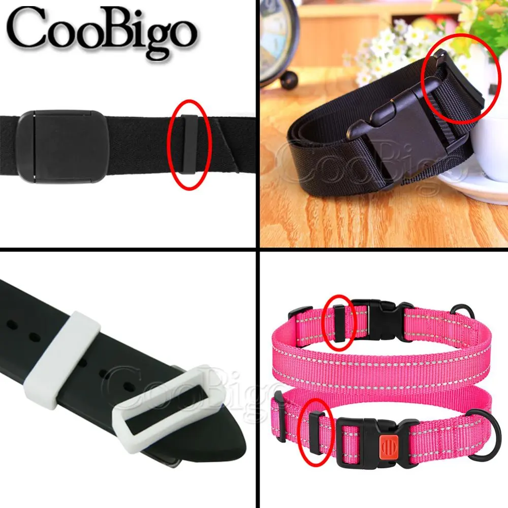 10pcs Watch Bands Strap Loop Keeper Buckle Leather Belt Backpack Straps Dog Collar Harness DIY Accessories Plastic Colorful 27mm