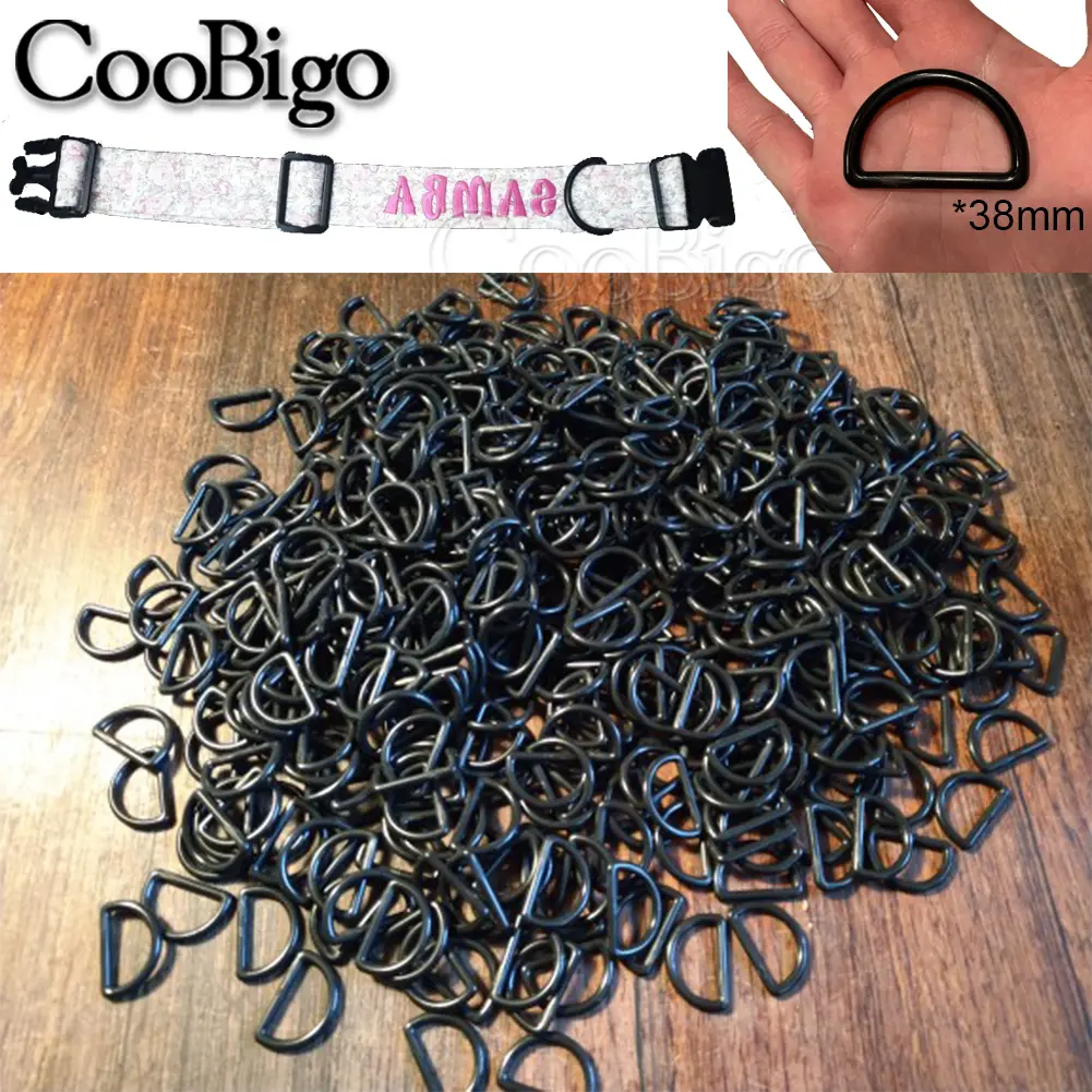 10pcs 10-45mm Plastic D-Ring Buckles Dee Buckle Webbing Clasp DIY Luggage Bag Strap Backpacks Purse Belt Accessories Black