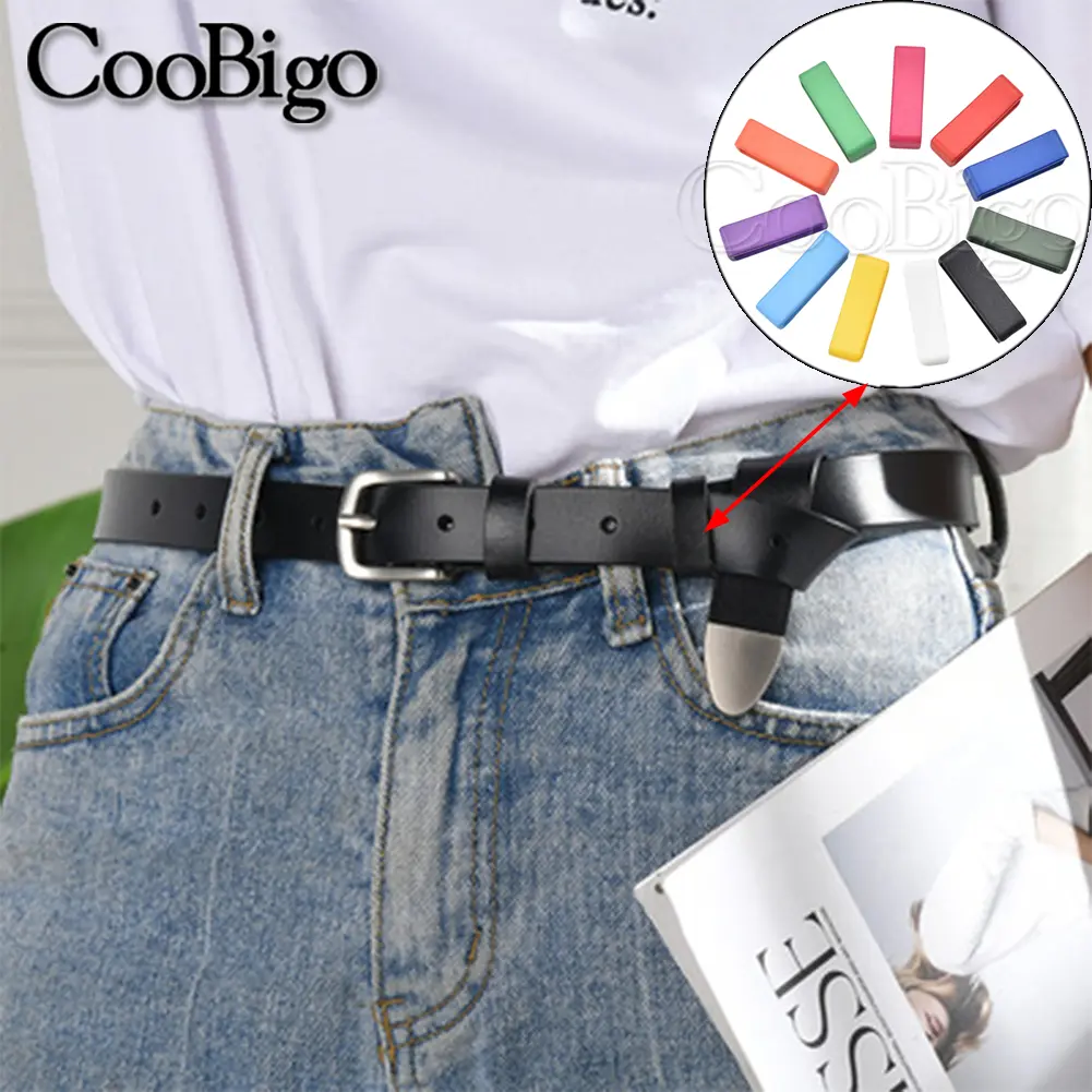 10pcs Watch Bands Strap Loop Keeper Buckle Leather Belt Backpack Straps Dog Collar Harness DIY Accessories Plastic Colorful 27mm