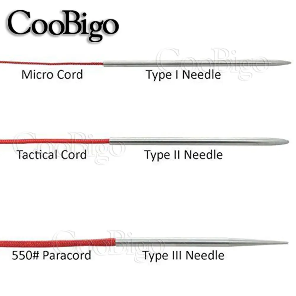 1pcs 3-1/2"Stainless Steel Surface Paracord Bracelet Knitting Needle Outdoor Paracord 550 Bracelet Project Weaving Needles Tool
