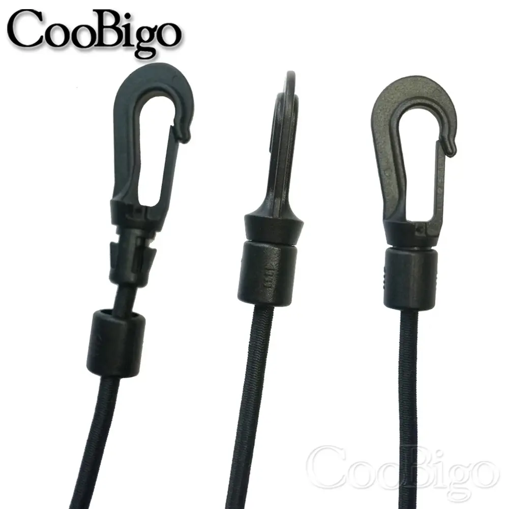 5MM 8MM 10PC 20PCS Bungee Shock cord Quick Connect hooks hanging Ends Clip for Kayak Canoe Boat Dinghy Rib DIY Elastic Cord rope