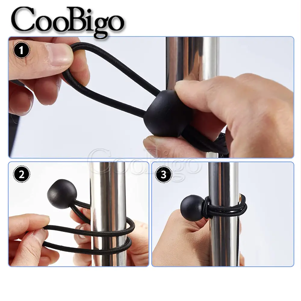 10Pcs Ball Bungee Cords Elastic Rope Canopy Tarp Tie Fixed Shelter Cargo Camping Tent Poles Outdoor Accessories 15cm 18cm 20cm