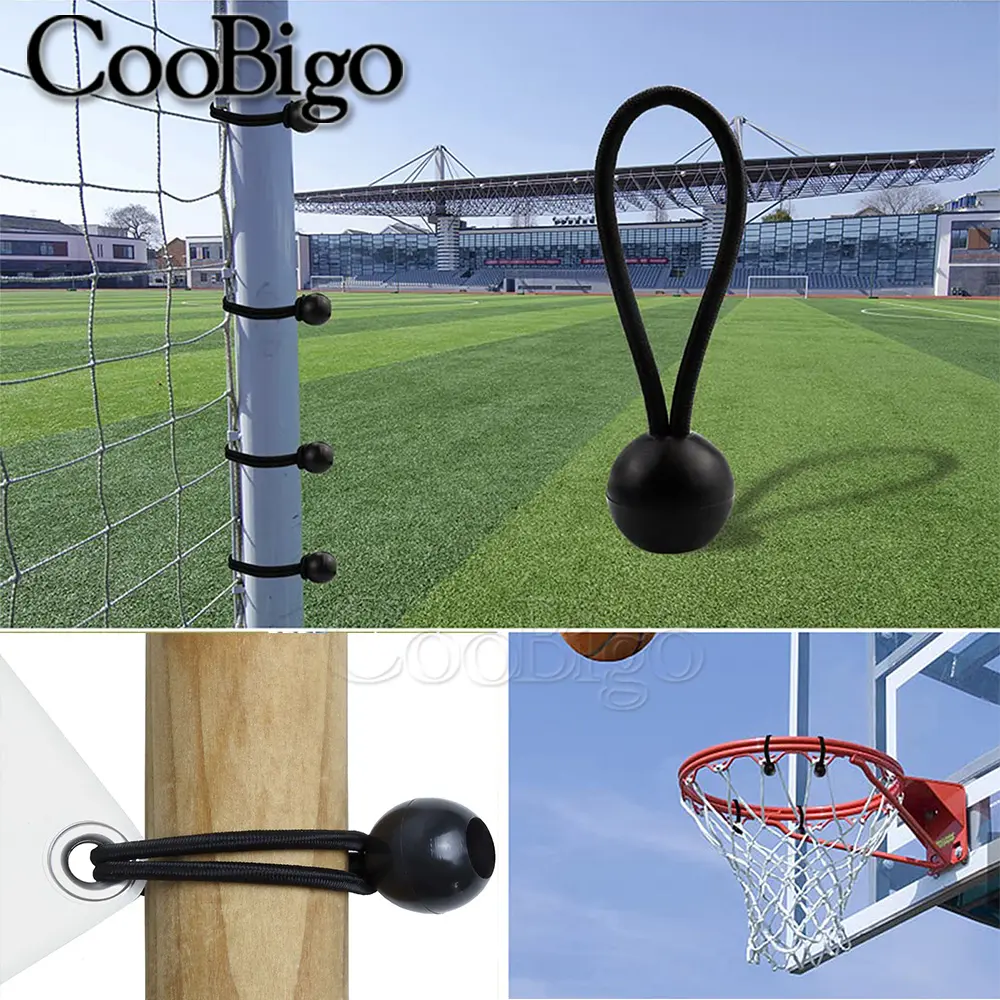 10Pcs Ball Bungee Cords Elastic Rope Canopy Tarp Tie Fixed Shelter Cargo Camping Tent Poles Outdoor Accessories 15cm 18cm 20cm