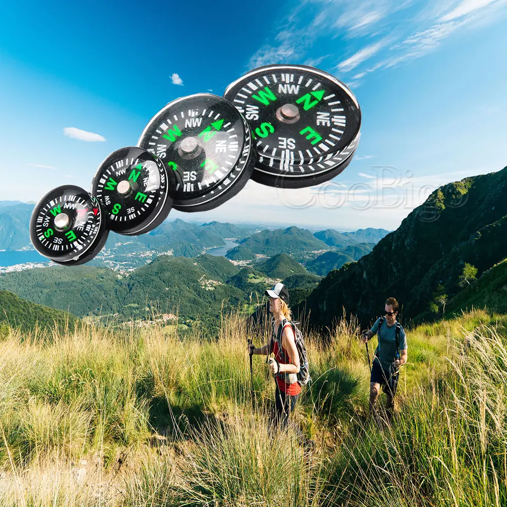 10pcs Paracord Bracelet Compass Portable Handheld Compasses Outdoor Camp Night Fishing Hiking Climbing Survival Navigation Tool