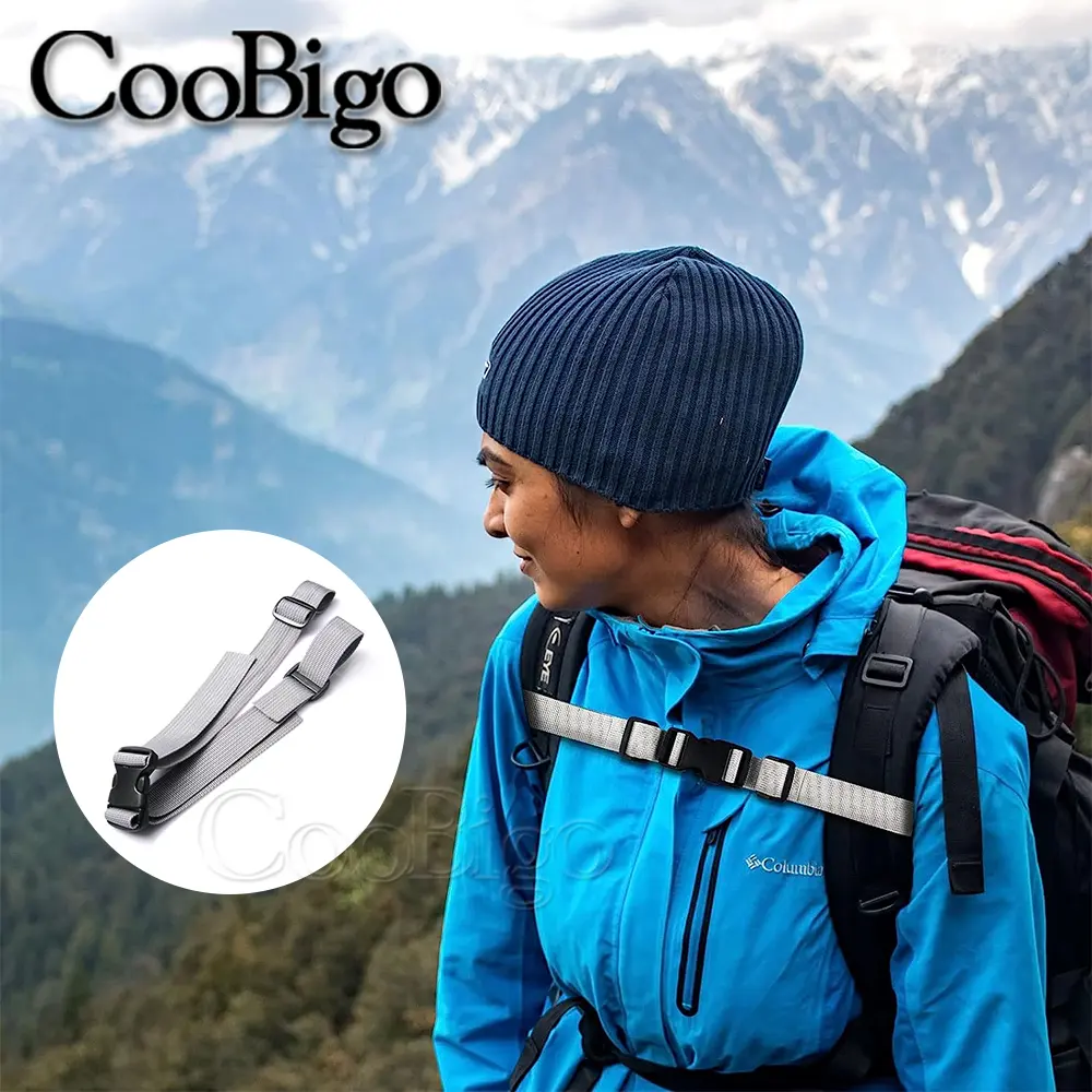 1Pcs 1" Outdoor Camping Tactical Backpack Chest Harness Strap Webbing Sternum Adjustable Dual Release Buckle Bags Strap