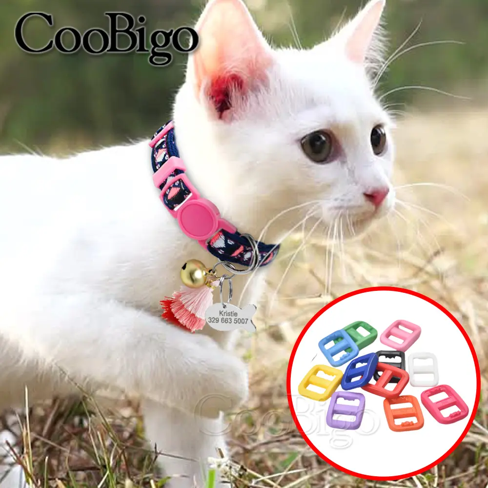 50pcs 10mm Plastic Tri-Glides Slider Buckle Sliplock Colorful Adjustable Webbing Outdoor Backpack Strap Pet Collar Accessories