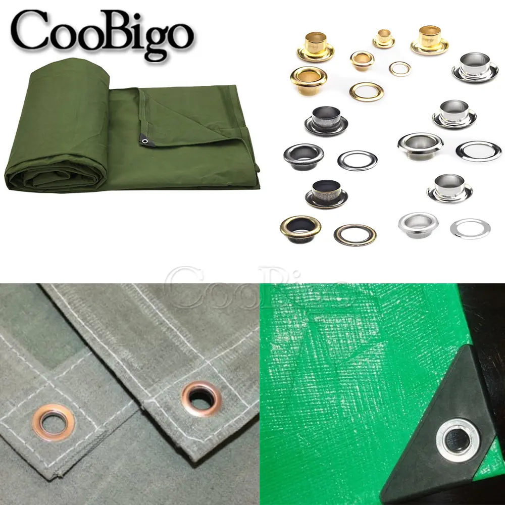 200sets Metal Eyelets Grommet with Hole Punch Tool Leather Craft Outdoor Awning Tent Hat Shoes Belt Accessories 2mm-17mm