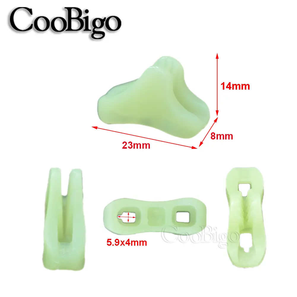 5pcs Plastic Tent Wind Rope Buckle Awning Cord Fastener Triangles Anti-slip Clip Reusable Outdoor Camping Accessories Luminous