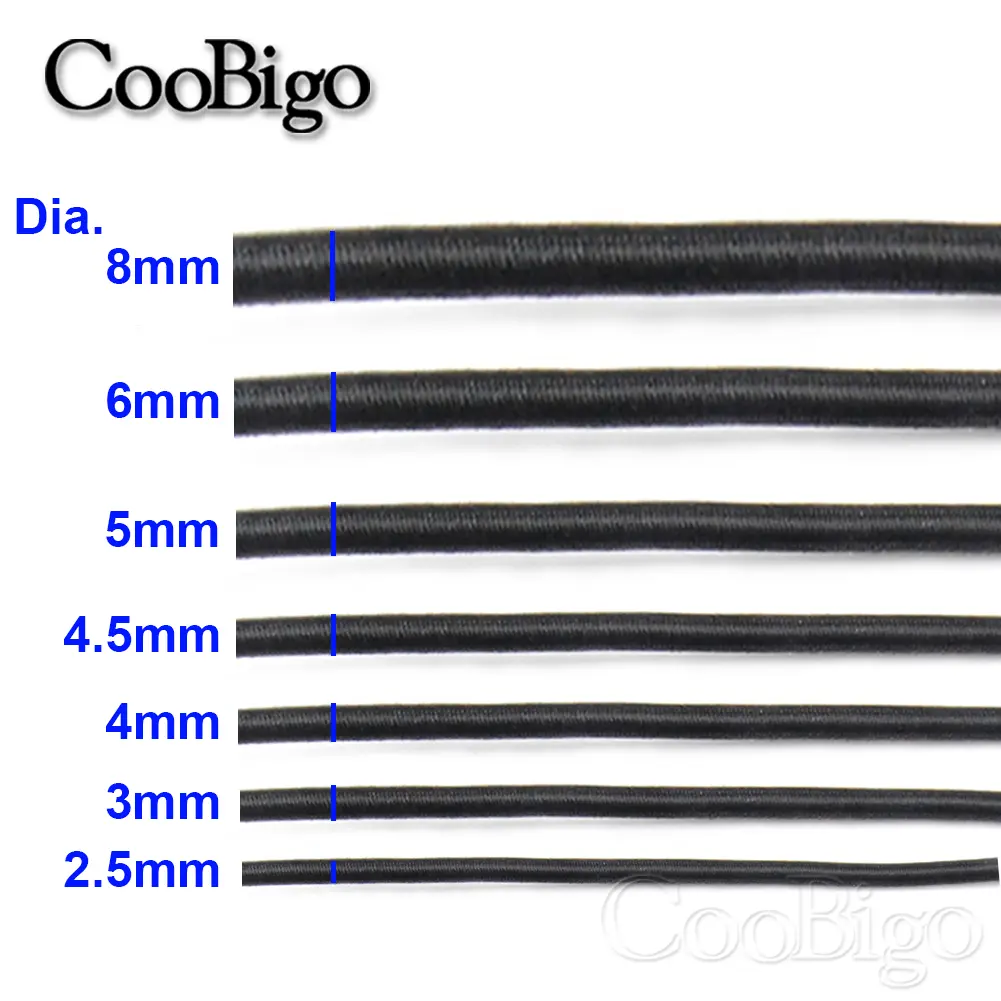 5 Meters Strong Elastic Rope Bungee Shock Cord Stretch String for DIY Jewelry Making Outdoor Project Tent Kayak Boat Backage