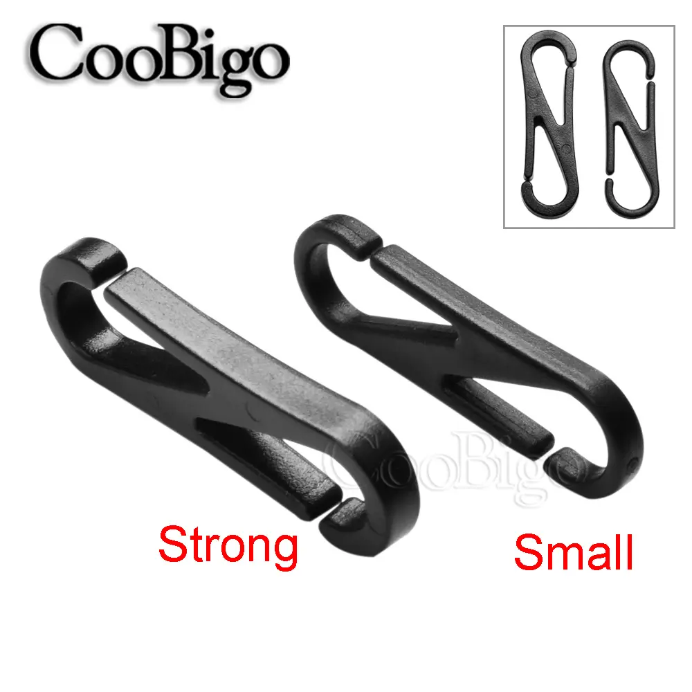 50pcs Lanyard Hook Spring Backpack Clasp Keychain Buckle Outdoor Cap Rope Fastener Buckles Glasses Holder Strap Loop Accessories