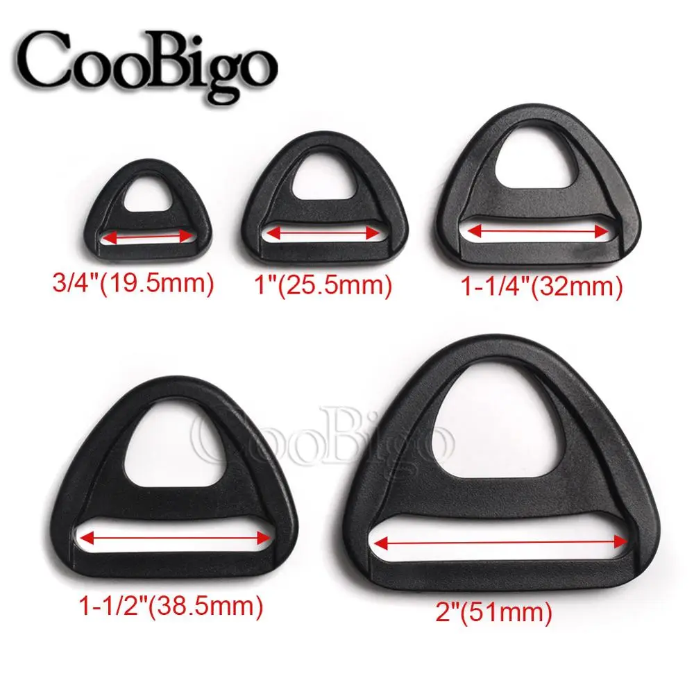 20pcs Plastic D Ring Loop Buckle Swivel Clip Outdoor Backpack Bag Tactical Belt Webbing Strap Accessory 20mm 25mm 32mm 38mm 50mm