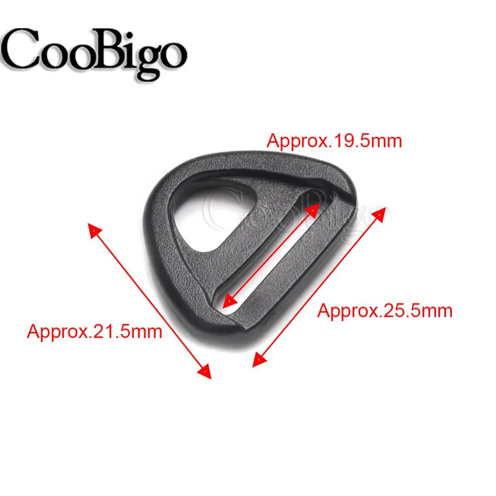 20pcs Plastic D Ring Loop Buckle Swivel Clip Outdoor Backpack Bag Tactical Belt Webbing Strap Accessory 20mm 25mm 32mm 38mm 50mm