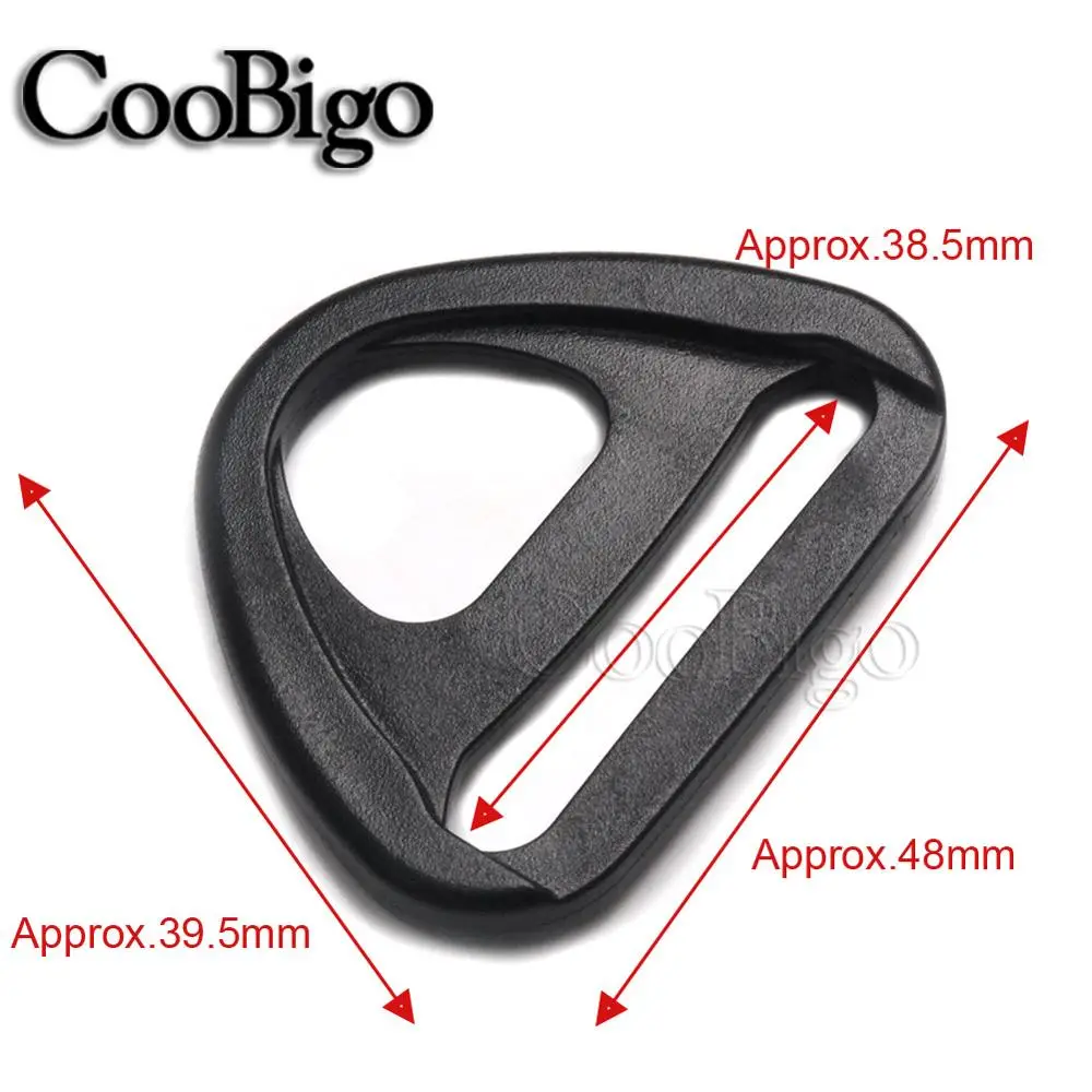 20pcs Plastic D Ring Loop Buckle Swivel Clip Outdoor Backpack Bag Tactical Belt Webbing Strap Accessory 20mm 25mm 32mm 38mm 50mm