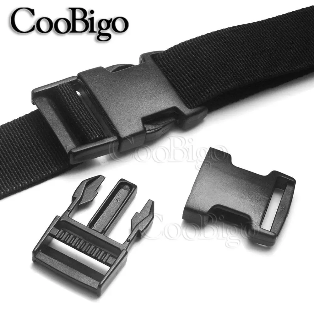 5pcs Plastic Webbing Buckle Side Release Buckles Adjustable Paracord Bracelet Pets Collar Belt Outdoor Backpack Strap Accessory