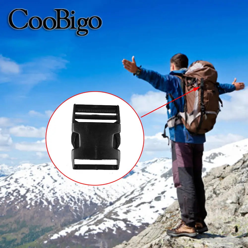 5pcs Plastic Webbing Buckle Side Release Buckles Adjustable Paracord Bracelet Pets Collar Belt Outdoor Backpack Strap Accessory