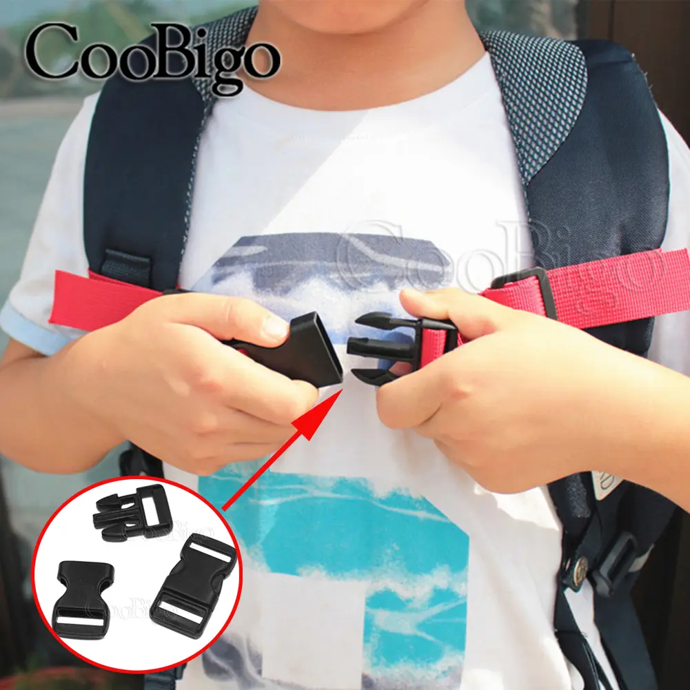 25pcs 12mm Plastic Quick Side Release Buckle Paracord Bracelet Dog Collar Strap Webbing Outdoor Backpack DIY Accessory Colorful