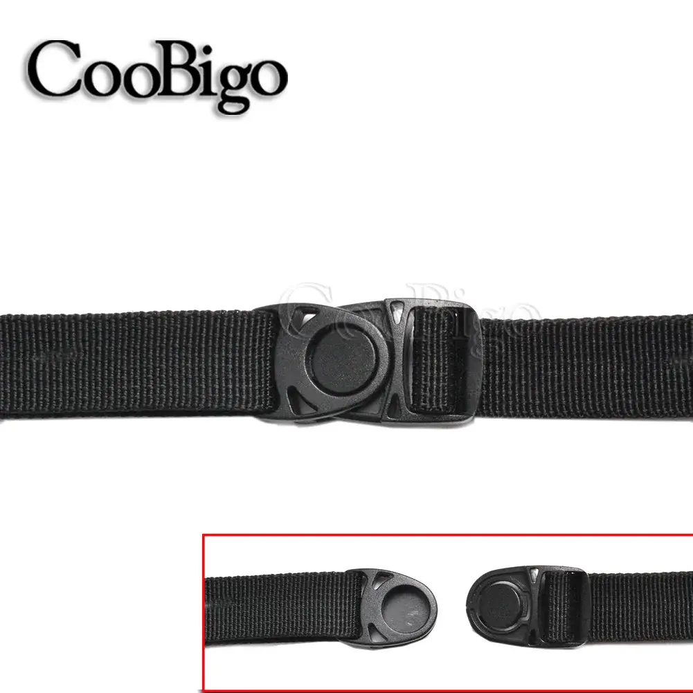 5pcs Plastic Side Release Center Buckles Swivel Paracod Bracelet Clip Outdoor Backpack Belt Luggage Webbing 20mm 25mm 32mm 38mm