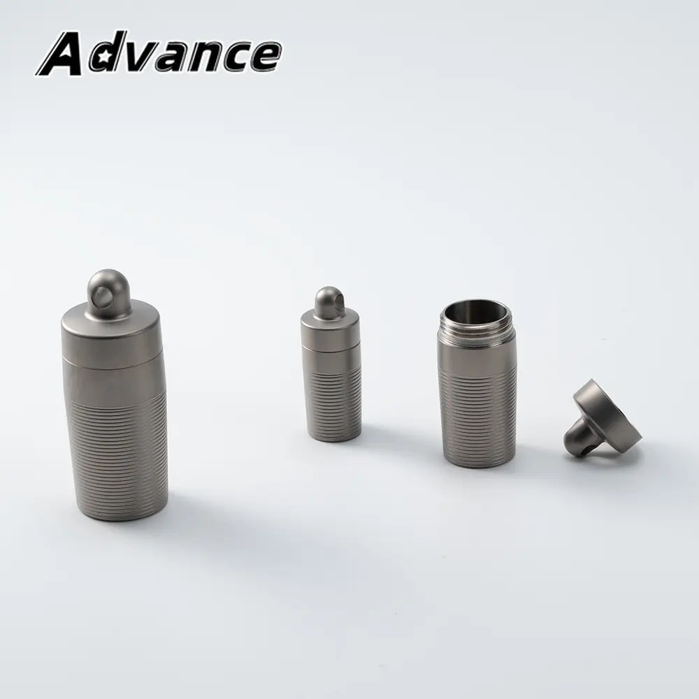 S/M/L Small Storage Bottle Portable Box Waterproof Titanium Bottle Outdoor Tool EDC