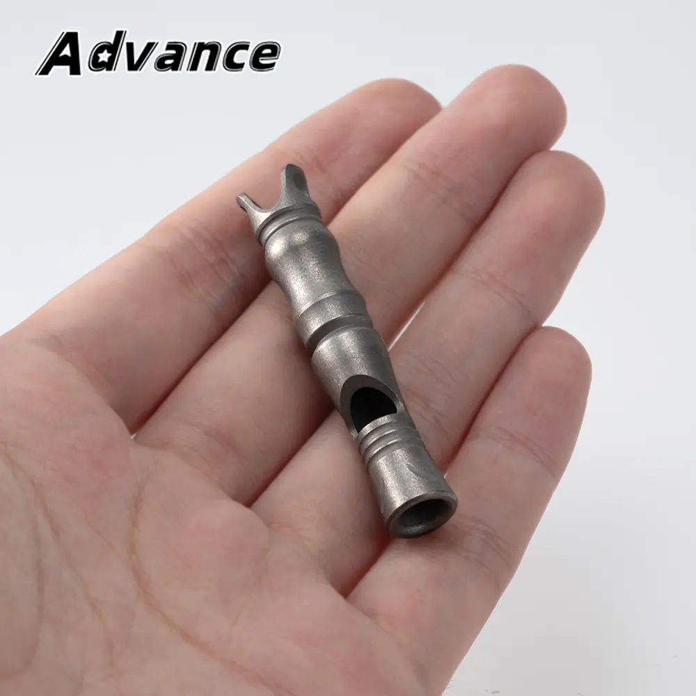 1pc Whistle Keychain Pendant Accessories Portable EDC Titanium Outdoor Tool