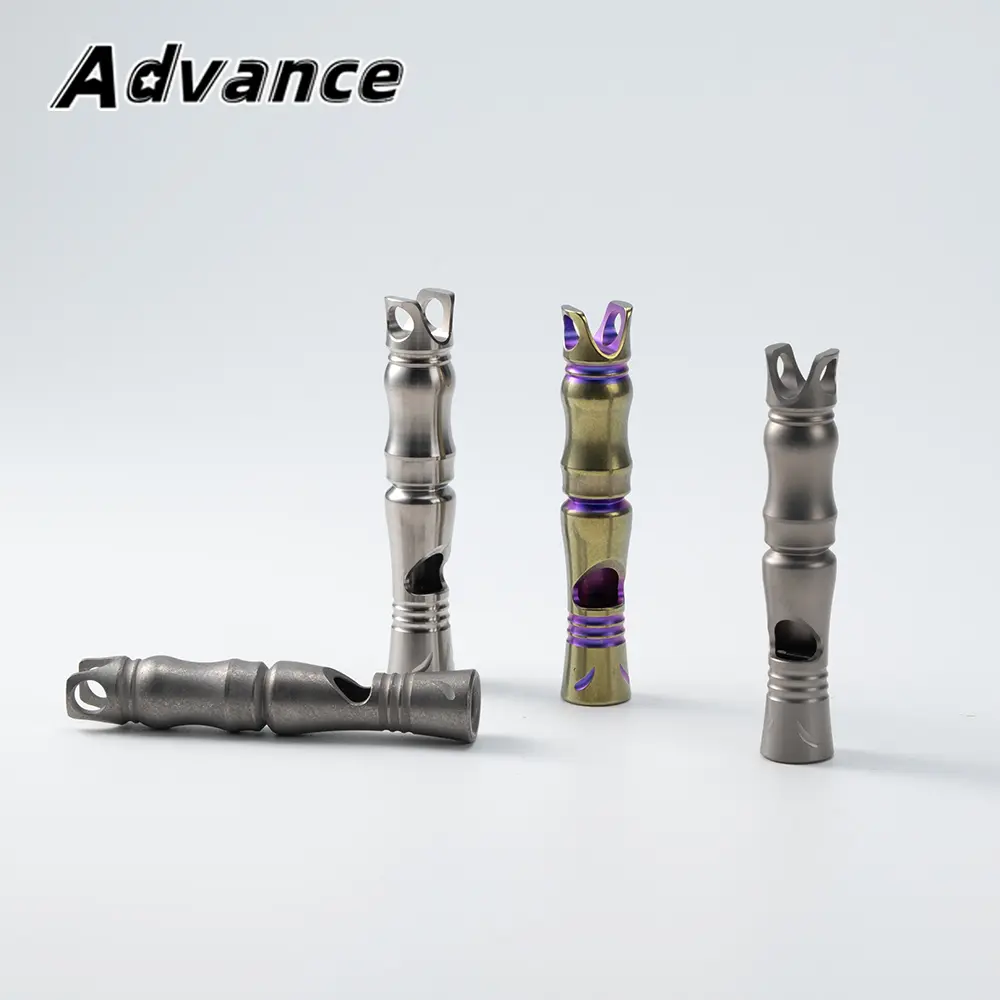 1pc Whistle Keychain Pendant Accessories Portable EDC Titanium Outdoor Tool