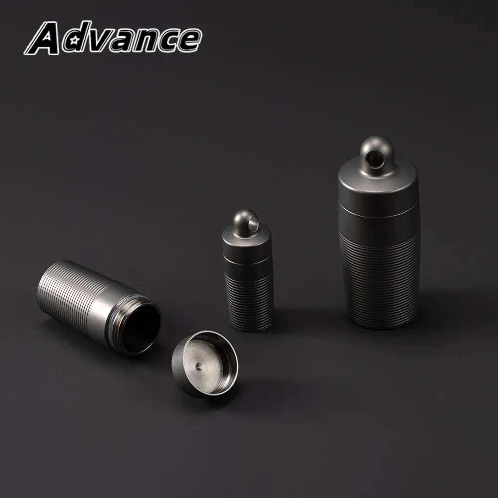 S/M/L Small Storage Bottle Portable Box Waterproof Titanium Bottle Outdoor Tool EDC