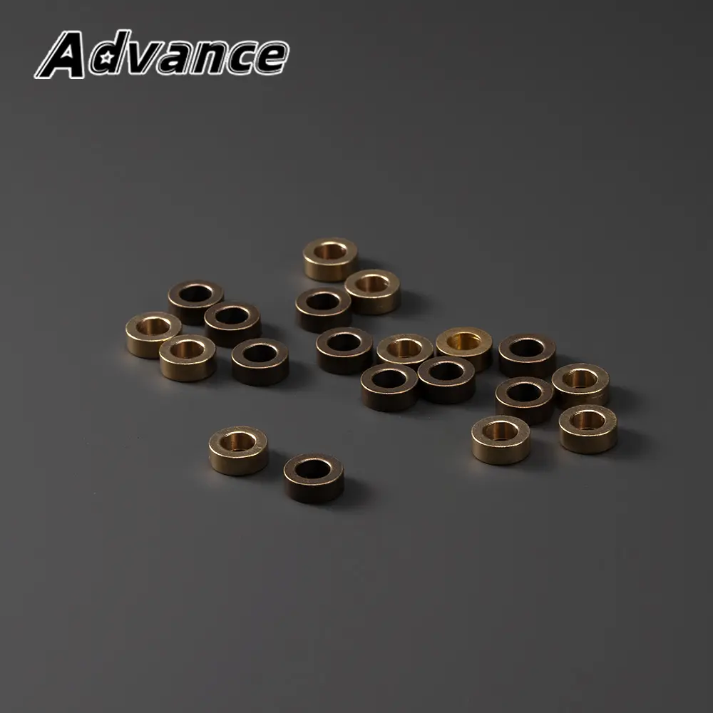 10pcs Small DIY Beads Paracord Keychain DIY Accessories Brass Round Bead Keyring Accessories