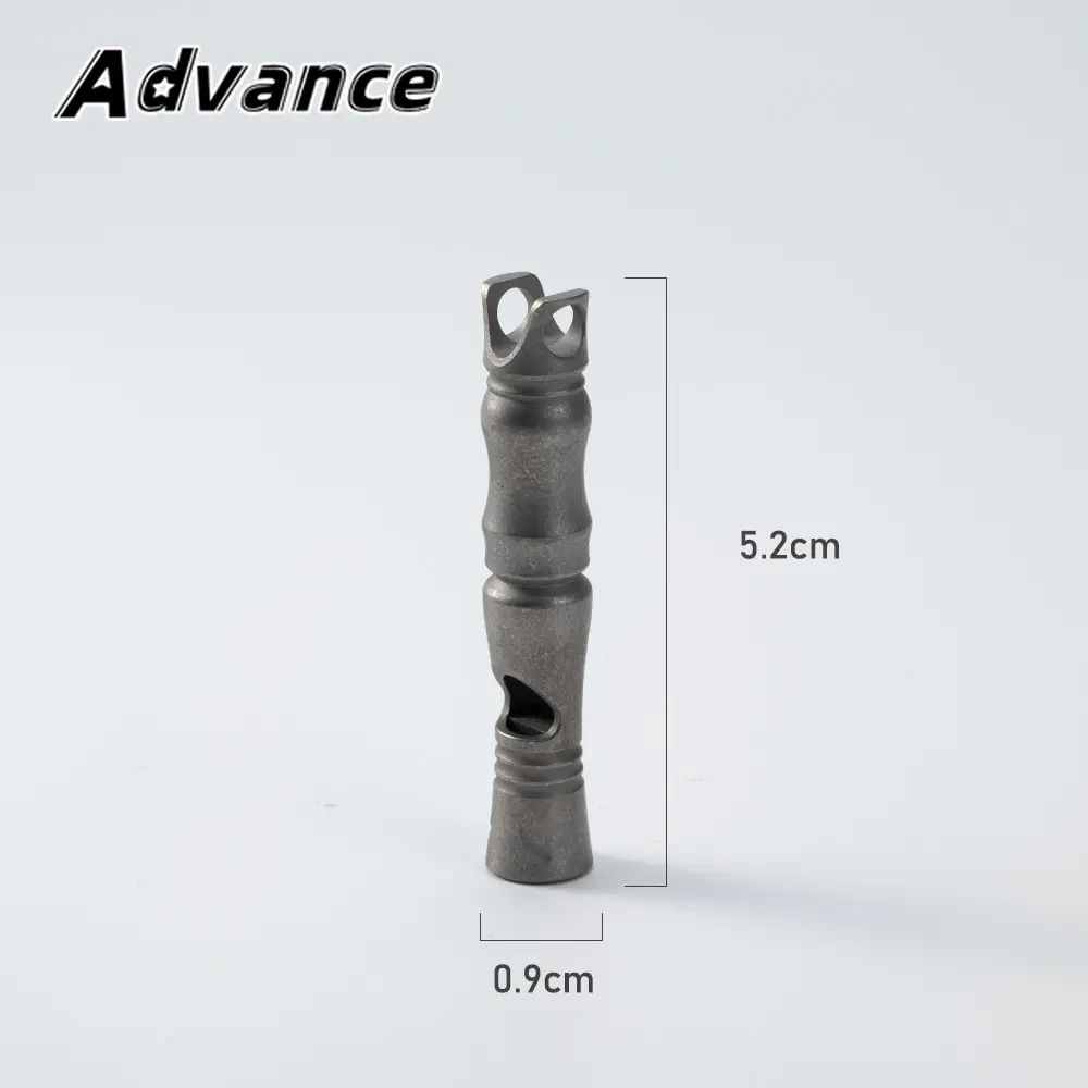 1pc Whistle Keychain Pendant Accessories Portable EDC Titanium Outdoor Tool
