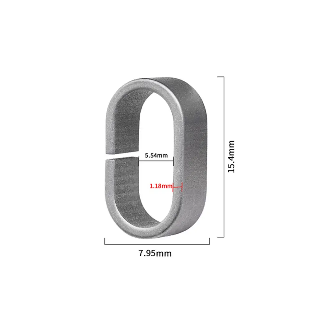 DIY Keychain Accessories Buckle Outdoor EDC Key Ring Titanium Outdoor Tool