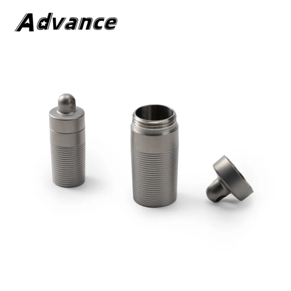 Small Storage Box Portable Waterproof Titanium Bottle Outdoor Tool EDC