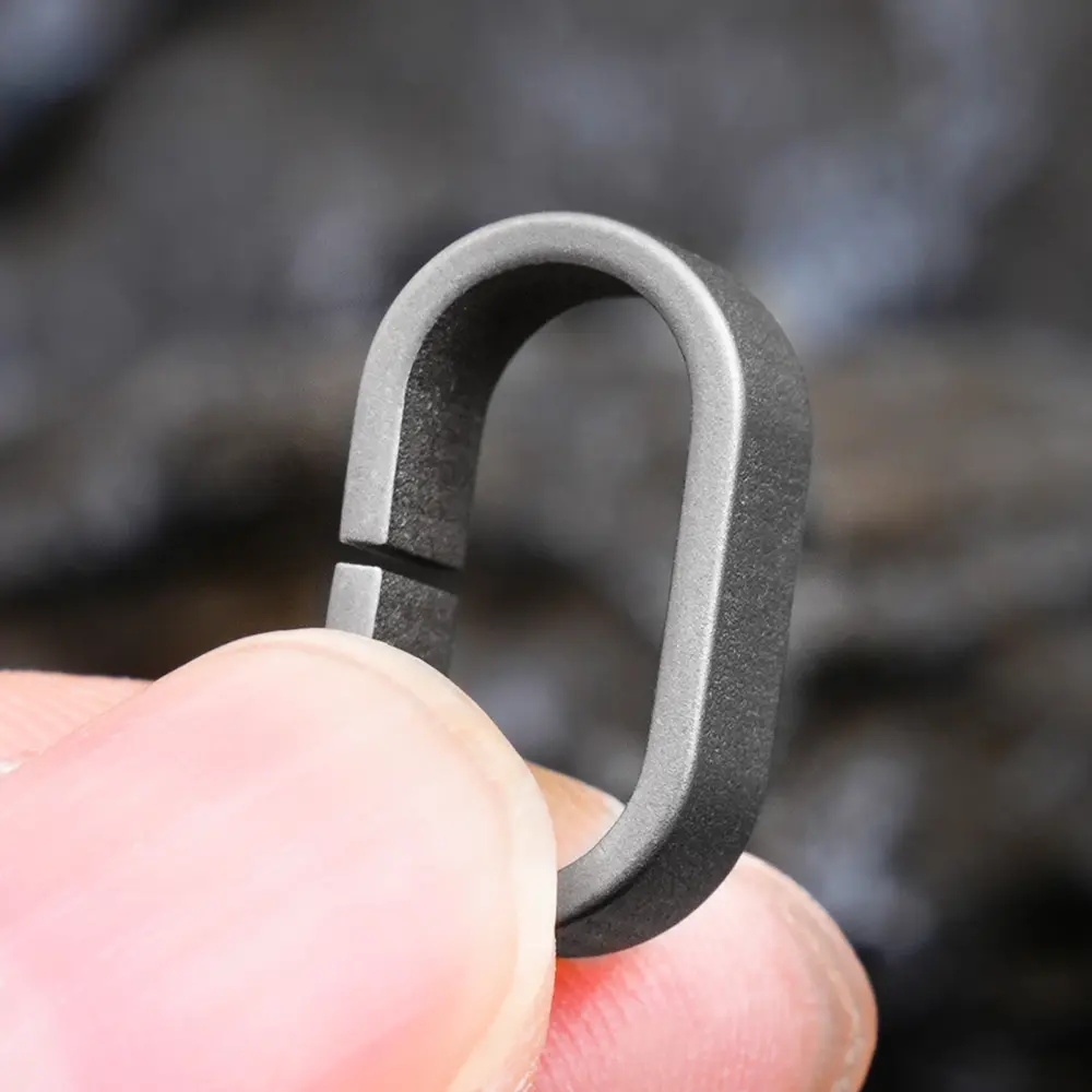 DIY Keychain Accessories Buckle Outdoor EDC Key Ring Titanium Outdoor Tool