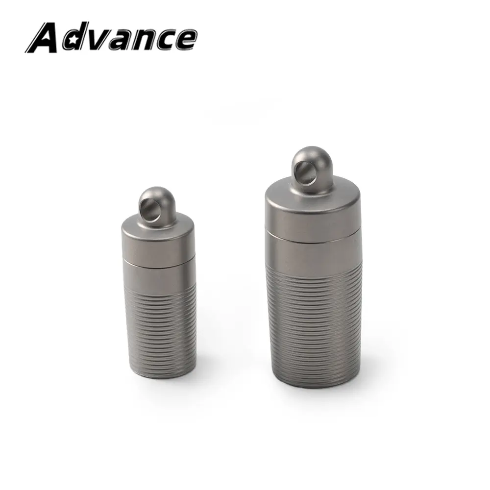 Small Storage Box Portable Waterproof Titanium Bottle Outdoor Tool EDC