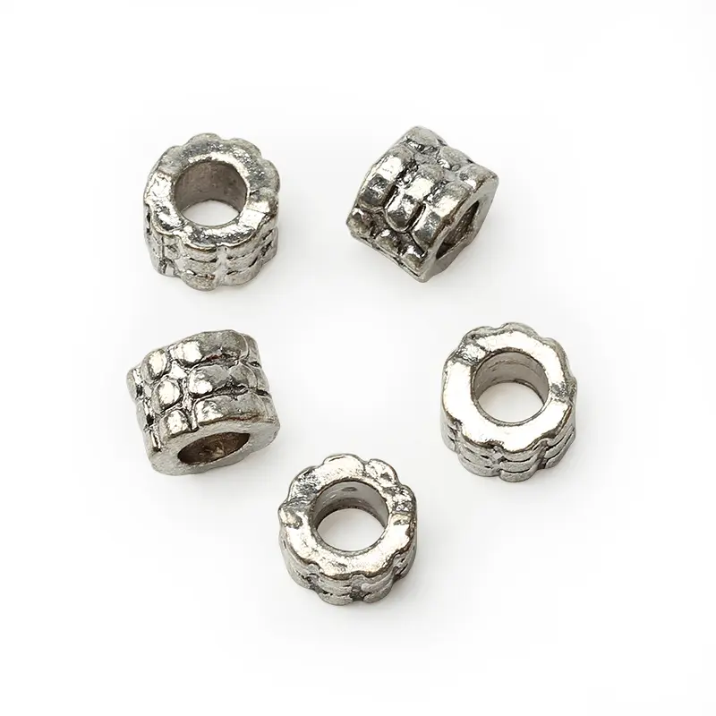 5pcs Zinc Alloy Knife Ring DIY Beads Umbrella Rope Cord Outdoor Knife Gadgets Pendant