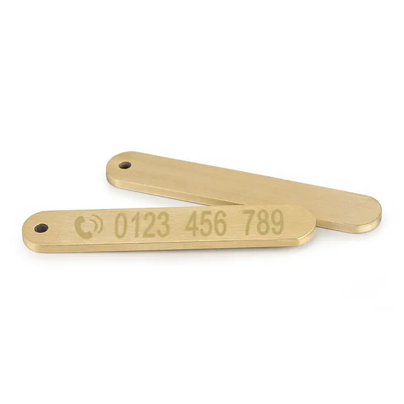 Custom Phone Brass Key Ring Personalized Tag Name Pendants Copper Keychains Paracord Rope DIY Accessories