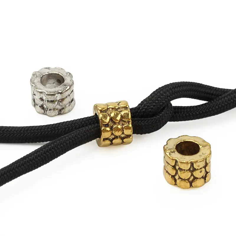 5pcs Zinc Alloy Knife Ring DIY Beads Umbrella Rope Cord Outdoor Knife Gadgets Pendant