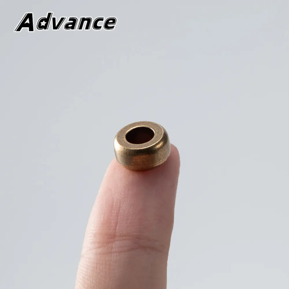 10pcs Beads Paracord Keychain DIY Accessories Brass Round Bead Keyring Accessories