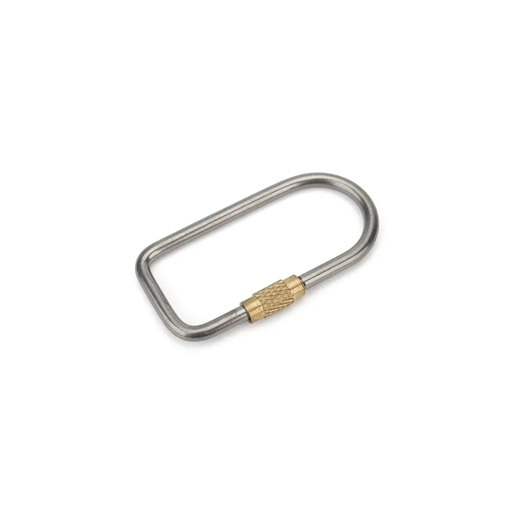 Brass/Titanium Alloy Buckle Keychain Hanging Buckles Portable Lightweight Outdoor Camping Tool