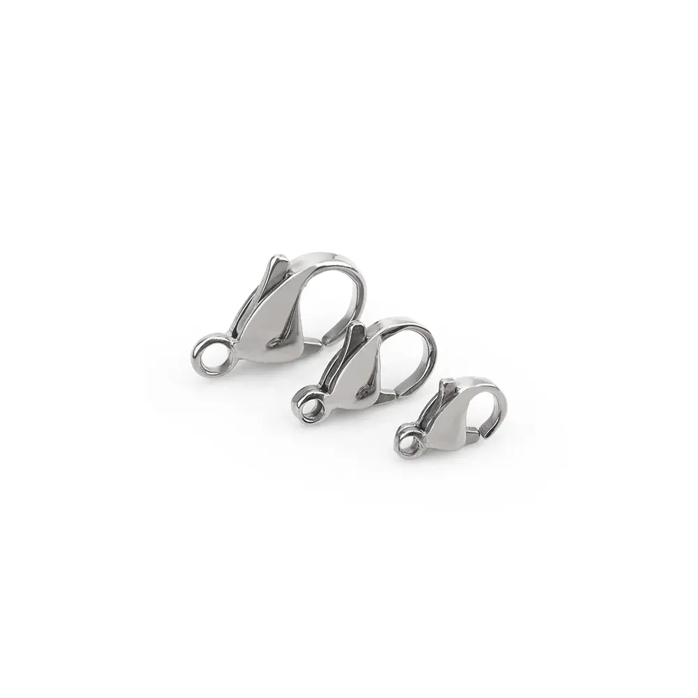 1pc Titanium Alloy Lobster Buckle Necklace Connecting Buckle Accessories Keychain Pendant Fastener Outdoor Tool