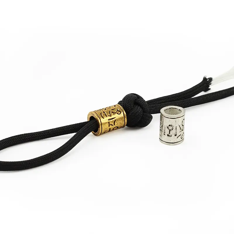 5pcs/lot Alloy Knife Beads Paracord Umbrella Rope Cord Outdoor Knife EDC Lanyard Gadgets Pendant